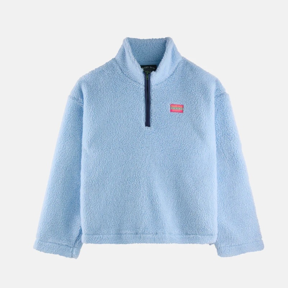 Dairy Boy Light Blue Teddy Jacket- sold out green mountain fleece!!